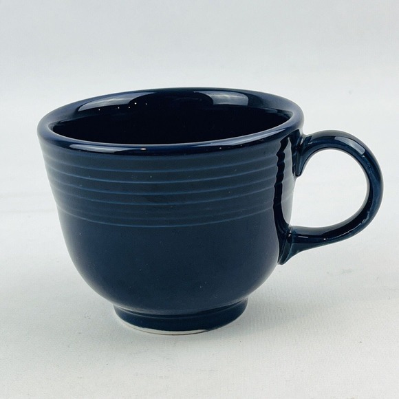 Fiesta Cobalt Blue Flat Cup Only Coffee Tea Homer Laughlin HLC Fiestaware - Picture 3 of 8